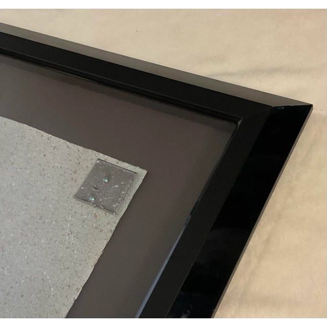 Wood Large Vintage Shadow Box Mixed Metals Original Abstract Art Framed Wall Hanging For Sale - Image 7 of 13