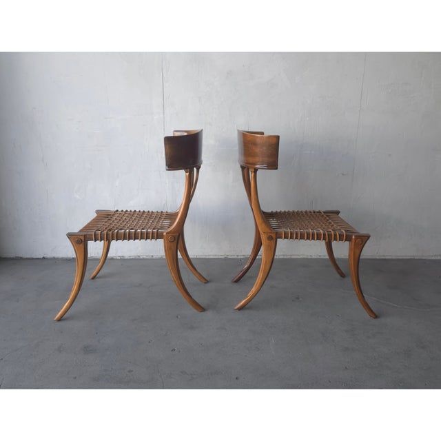 1960s Pair of Mid Century Klismos Chairs by Robsjohn-Gibbings for Sardis For Sale - Image 5 of 12