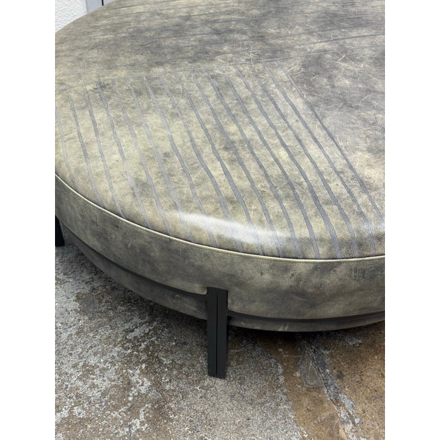 Lily Jack Bespoke Leather Coffe Table/Ottoman For Sale - Image 4 of 12