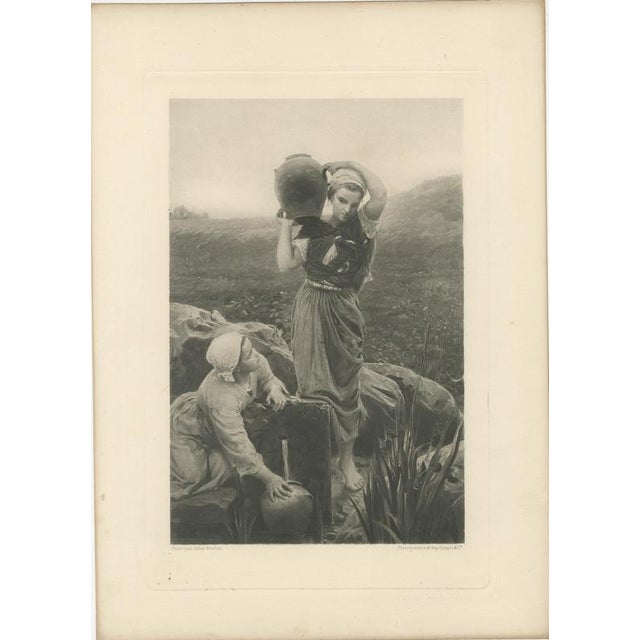 After Jules Breton, Two Women at a Spring, 1880, Photogravure For Sale - Image 3 of 9