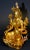 A stunning gilt bronze statue of Avalokiteshvara, the Great Compassion Green Tara. Seated in lalitasana with the right...