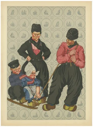 Cheerful Winter Outing, 1932, Paper