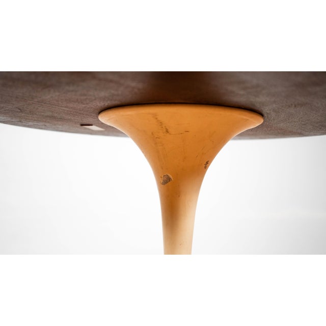 Vintage Knoll International Saarinen Walnut Tulip Side Table For Sale - Image 9 of 13