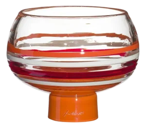 Carlo Moretti Vola Mouth Blown Murano Glass Bowl
