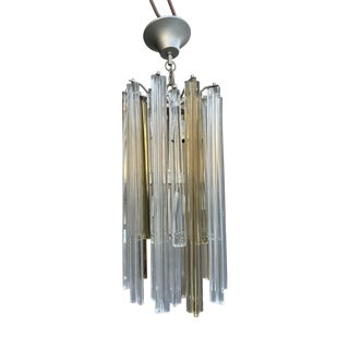 Small Triedri Chandelier from Venini, 1960s For Sale