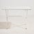 Austrian folding garden table by Karasek on tubular metal frame from the 1980s. with some surface scratches, stains, rust...