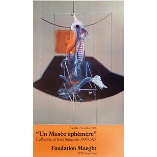 Meat Carcass and Bird of Prey Poster by Francis Bacon For Sale