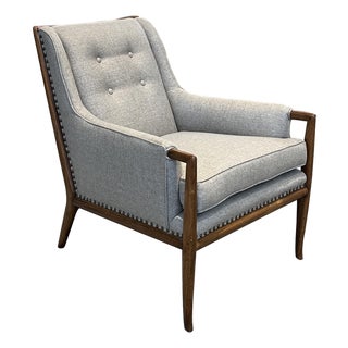 Robsjohn Gibbings for Widdicomb Mid Century Modern Walnut Lounge Chair For Sale