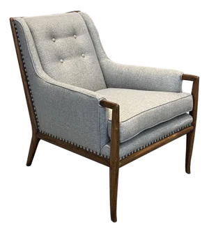 Robsjohn Gibbings for Widdicomb Mid Century Modern Walnut Lounge Chair