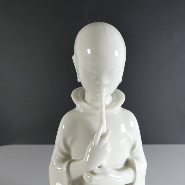 Mid-Century Modern Opium Smoker Figurine by Arno Malinowski for Royal Copenhagen, 1950s For Sale - Image 3 of 8