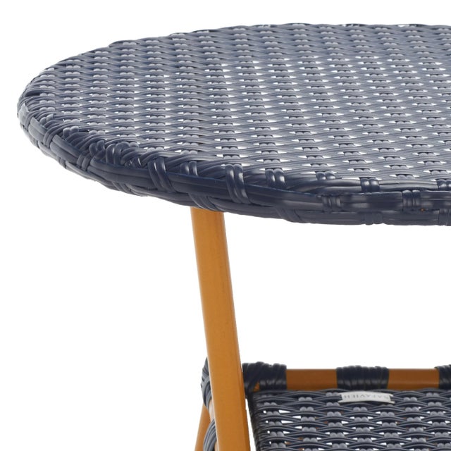 Contemporary California Bistro Table - Navy For Sale - Image 3 of 7