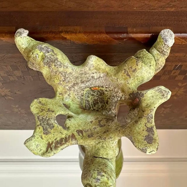 Vintage 1999 Brutalist Ceramic Handmade Sculpture For Sale - Image 16 of 18