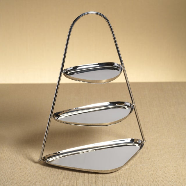 The sleek look of polished stainless steel, combined with the functionality of a 3-tier stand, makes this the perfect...