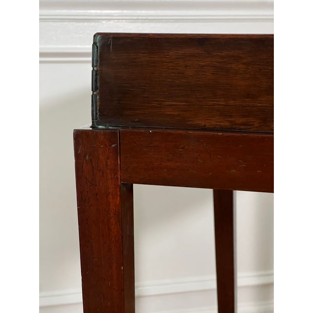 19th Century English Mahogany Butler Serving Tray on Stand For Sale - Image 15 of 17