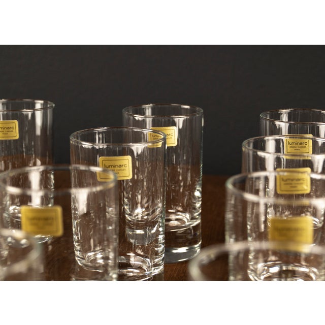 Vintage Longdrink Glasses by Luminarc, 1970s, Set of 17 For Sale - Image 8 of 16
