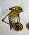 Mid-Century Chinoiserie Brass Crane Figurines on Round Bases - Pair For Sale - Image 9 of 11