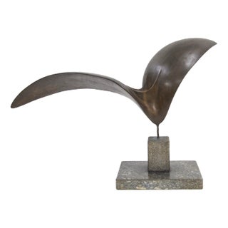 Franco Asco, Forma Evoluzione, 1960s, Bronze & Stone For Sale