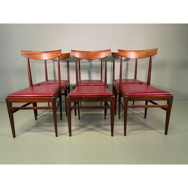 Walnut Chairs from Vittorio Dassi Lissone, 1950, Set of 6 For Sale - Image 10 of 15