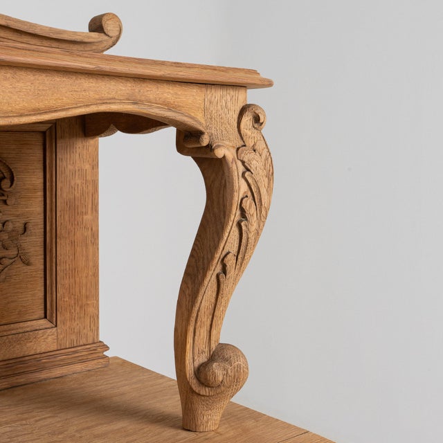 19th Century France Louis XV Amber Wood Console Table For Sale - Image 10 of 10