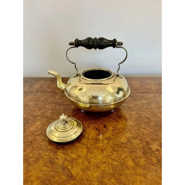 Mid 19th Century Victorian Brass Kettle, 1850s For Sale - Image 5 of 7