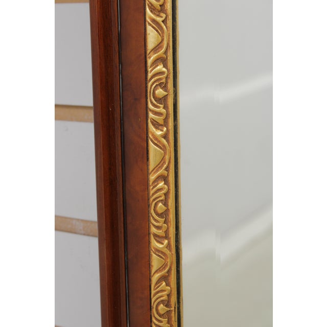 Prince of Wales Chippendale Style Burl Walnut Wall Mirror For Sale - Image 11 of 13