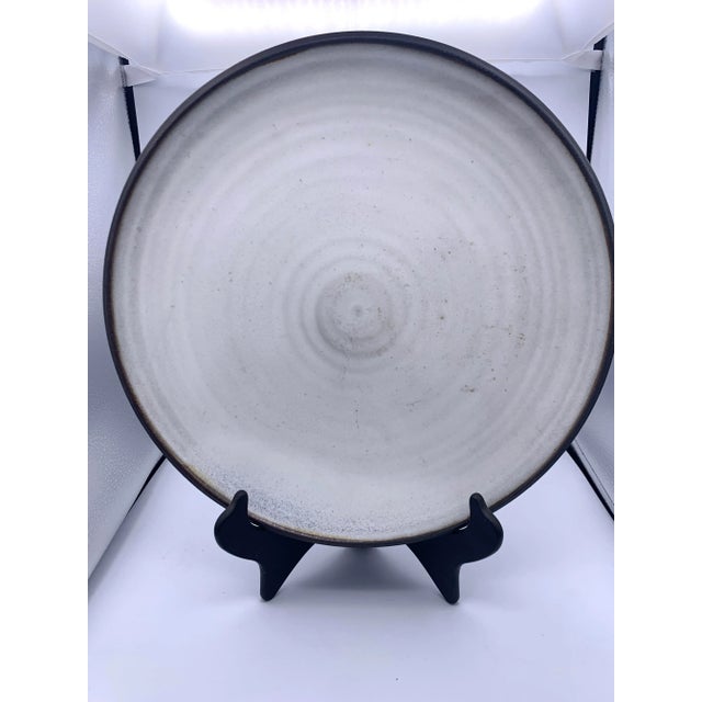 Ceramic Vivika & Otto Heino Museum Quality Studio Pottery Charger For Sale - Image 7 of 13