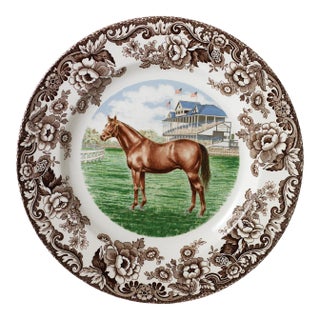 Spode Woodland Horses Dinner Plate 10.5", Thoroughbred For Sale