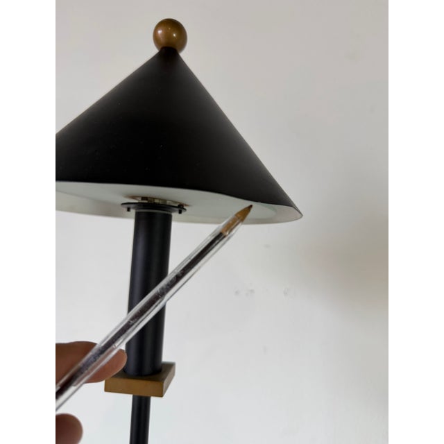 1980s Postmodern Robert Sonneman / George Kovacs Style Memphis Table Lamp For Sale - Image 9 of 11