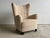 Beige Mid-Century Modern Wingback Lounge Chair in Bouclé by Mogens Lassen for Fritz Hansen, 1950s For Sale - Image 8 of 8
