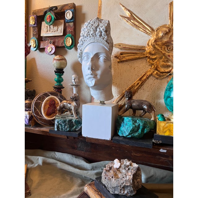 Classical Grand Tour Style Vintage Bust, a Head of a Roman Noble Woman For Sale - Image 13 of 13