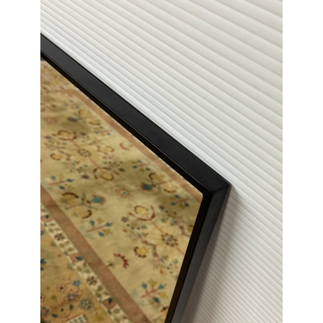 Glass Elegant Lighting Eternity Mirror, Black For Sale - Image 7 of 12