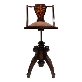 19th Century France Brown Wood Lounge Chair For Sale