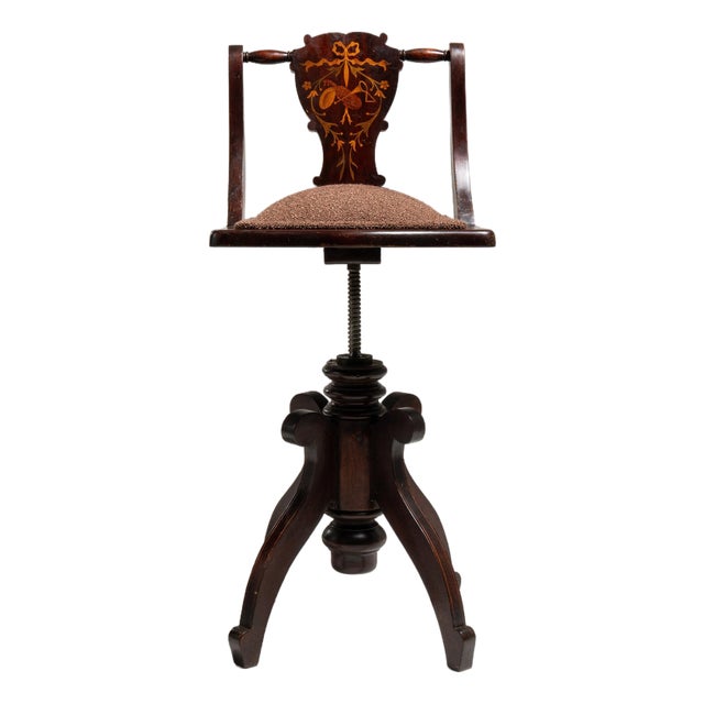 19th Century France Brown Wood Lounge Chair For Sale