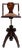 19th Century France Brown Wood Lounge Chair For Sale