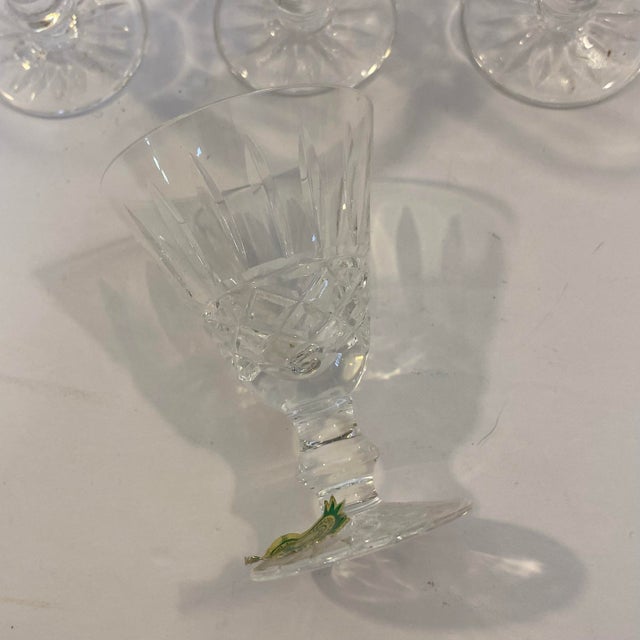 Set the table with this beautiful set of 10 vintage 1978 Waterford Tramore crystal liquer cordials. Six of the petite set...