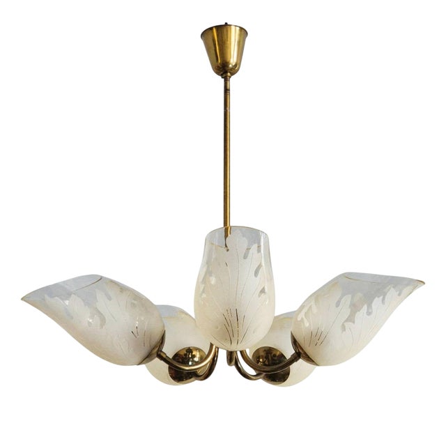 Swedish Modern Pendant attributed to Carl Erik Bodén for Glössner, Mid-1900s For Sale