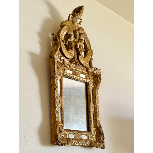 French 18th Century Louis Xv Style Gilt Wood Mirror For Sale - Image 3 of 18