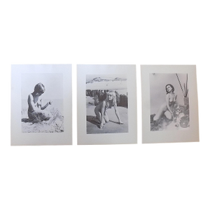 Vintage 1965 Limited Edition Folio Size Female Nude Photogravures - Set of 3