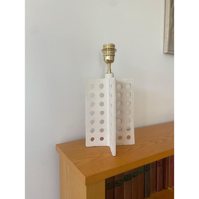 White L 01 Ceramic Table Lamp by Renzo Maar For Sale - Image 8 of 14