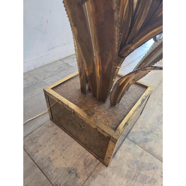 Brass Floor Lamp from Maison Jansen, France, 1975 For Sale - Image 6 of 10