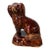Antique Bennington or Rockingham Figural Spaniel Dog 10" Statue Sculpture For Sale