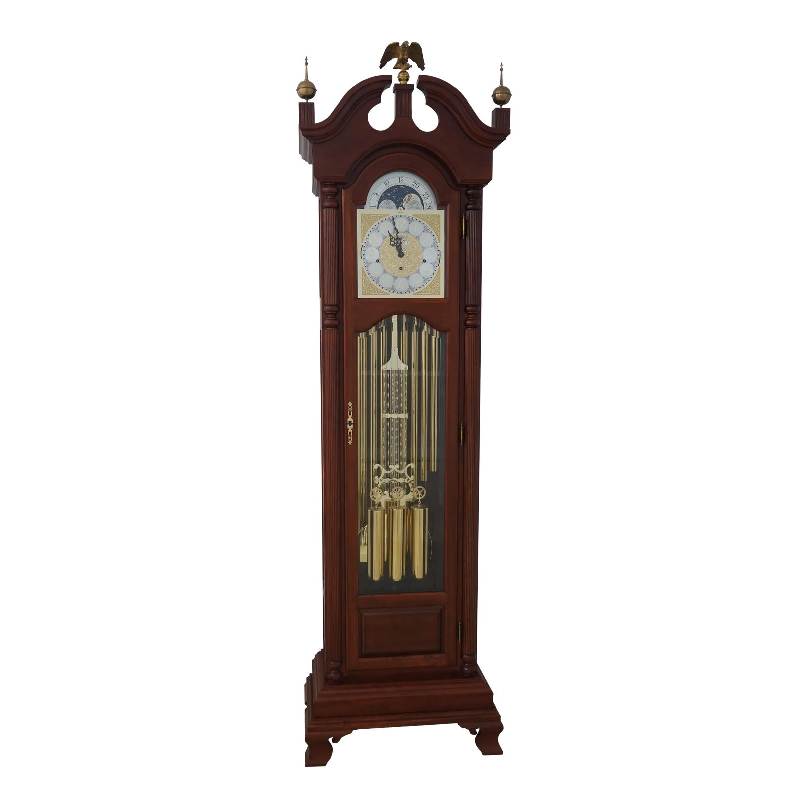 セール‼️アンティークタワークロック Musical tall clock 絵 19th Century Whimsical Musical Grandfather Clock With Moon