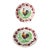 1930s French Hand-Painted Choisy Le Roi Terre De Fer Rooster Plates-Set of 2 For Sale