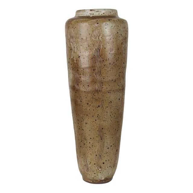 Pyrite Stoneware Vase by Mireille and Noël Dailler, France, 1970s For Sale