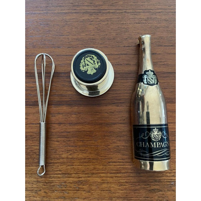 Champagne Accessories, Set of 3 For Sale - Image 6 of 6