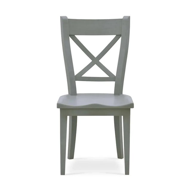French Provincial Style Painted Dining Chairs- Set of 2 For Sale - Image 4 of 8