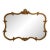 Vintage Gold Leaf Frame Horizontal Over Mantle Mirror For Sale