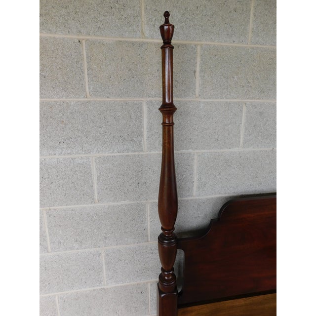 Brown Henkel Harris Mahogany King Size Poster Bed For Sale - Image 8 of 15