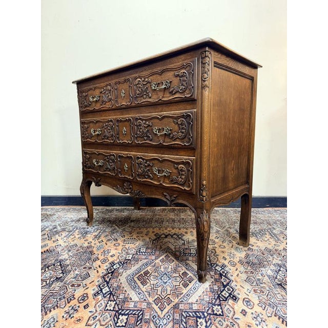 French Oak Chest of Drawers For Sale - Image 6 of 10
