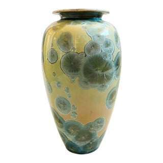 Large John Mankameyer Crystalline Pottery Vase For Sale